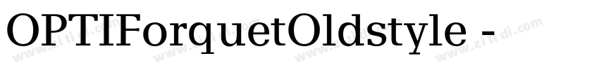 OPTIForquetOldstyle 字体转换